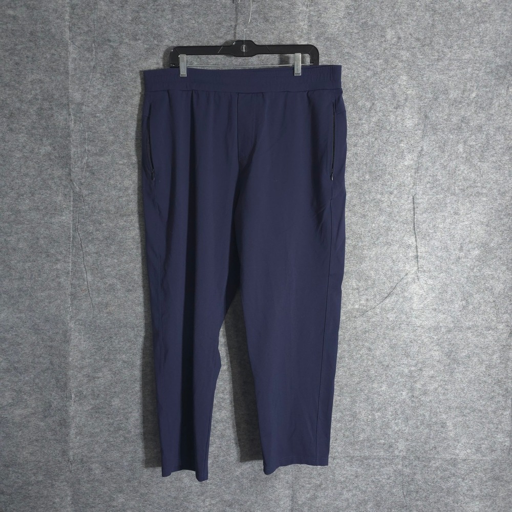 Public Rec Athletic Relaxed Fit Jogger Pants Mens Size 38 x 28 Navy Blue Sports